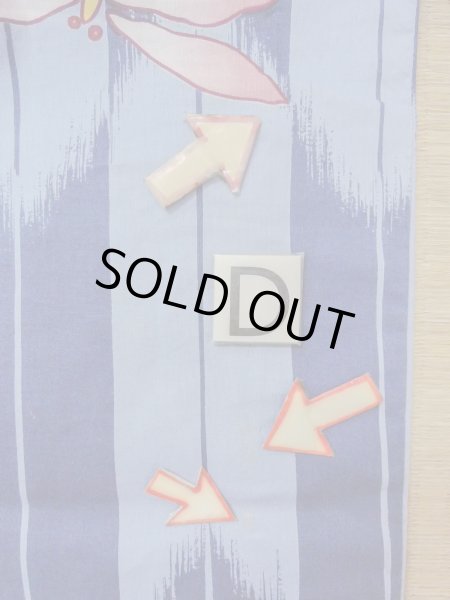 Photo17: O0301A Used Japanese kimono  Grayish Light Blue YUKATA summer(made in Other than Japan) for women / Cotton.  Dragonfly pattern  (Grade C) (17)