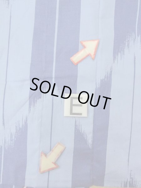 Photo18: O0301A Used Japanese kimono  Grayish Light Blue YUKATA summer(made in Other than Japan) for women / Cotton.  Dragonfly pattern  (Grade C) (18)