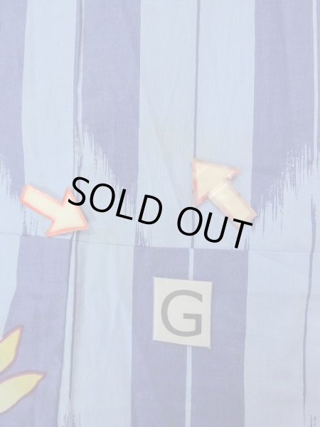 Photo20: O0301A Used Japanese kimono  Grayish Light Blue YUKATA summer(made in Other than Japan) for women / Cotton.  Dragonfly pattern  (Grade C) (20)