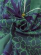 Photo11: Mint O0301B Vintage Japanese kimono   Green YUKATA summer(made in Japan) for women / Cotton. Flower,   (Grade A) (11)