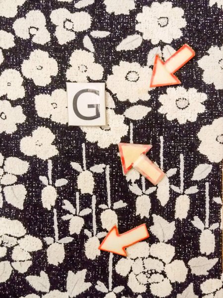 Photo20: O0312C Used Japanese kimono   Black KOMON dyed for women / Silk. Flower,   (Grade C) (20)