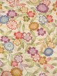 Photo4: O0312D Vintage Japanese kimono   Off White KOMON dyed for women / Silk. SAKURA cherry blossom,   (Grade C) (4)