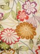 Photo6: O0312D Vintage Japanese kimono   Off White KOMON dyed for women / Silk. SAKURA cherry blossom,   (Grade C) (6)