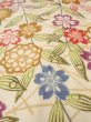 Photo8: O0312D Vintage Japanese kimono   Off White KOMON dyed for women / Silk. SAKURA cherry blossom,   (Grade C) (8)