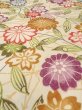 Photo10: O0312D Vintage Japanese kimono   Off White KOMON dyed for women / Silk. SAKURA cherry blossom,   (Grade C) (10)