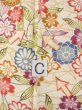 Photo16: O0312D Vintage Japanese kimono   Off White KOMON dyed for women / Silk. SAKURA cherry blossom,   (Grade C) (16)