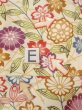Photo18: O0312D Vintage Japanese kimono   Off White KOMON dyed for women / Silk. SAKURA cherry blossom,   (Grade C) (18)
