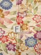 Photo19: O0312D Vintage Japanese kimono   Off White KOMON dyed for women / Silk. SAKURA cherry blossom,   (Grade C) (19)