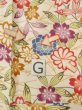 Photo20: O0312D Vintage Japanese kimono   Off White KOMON dyed for women / Silk. SAKURA cherry blossom,   (Grade C) (20)