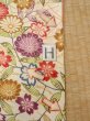 Photo21: O0312D Vintage Japanese kimono   Off White KOMON dyed for women / Silk. SAKURA cherry blossom,   (Grade C) (21)