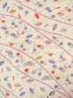 Photo3: O0312E Vintage Japanese kimono   Off White KOMON dyed for women / Silk. Chrysanthemum,   (Grade C) (3)