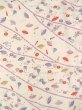 Photo4: O0312E Vintage Japanese kimono   Off White KOMON dyed for women / Silk. Chrysanthemum,   (Grade C) (4)