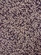 Photo3: O0312F Used Japanese kimono  Dark Purple KOMON dyed for women / Silk. UME plum bloom   (Grade C) (3)