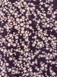 Photo6: O0312F Used Japanese kimono  Dark Purple KOMON dyed for women / Silk. UME plum bloom   (Grade C) (6)