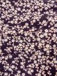 Photo7: O0312F Used Japanese kimono  Dark Purple KOMON dyed for women / Silk. UME plum bloom   (Grade C) (7)