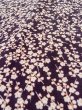 Photo8: O0312F Used Japanese kimono  Dark Purple KOMON dyed for women / Silk. UME plum bloom   (Grade C) (8)