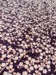 Photo10: O0312F Used Japanese kimono  Dark Purple KOMON dyed for women / Silk. UME plum bloom   (Grade C) (10)