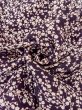 Photo12: O0312F Used Japanese kimono  Dark Purple KOMON dyed for women / Silk. UME plum bloom   (Grade C) (12)