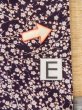 Photo18: O0312F Used Japanese kimono  Dark Purple KOMON dyed for women / Silk. UME plum bloom   (Grade C) (18)