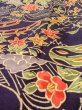 Photo8: Mint O0312G Used Japanese kimono   Indigo Blue KOMON dyed for women / Silk. UME plum bloom,   (Grade A) (8)