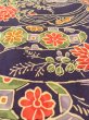 Photo9: Mint O0312G Used Japanese kimono   Indigo Blue KOMON dyed for women / Silk. UME plum bloom,   (Grade A) (9)