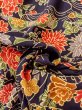 Photo11: Mint O0312G Used Japanese kimono   Indigo Blue KOMON dyed for women / Silk. UME plum bloom,   (Grade A) (11)