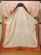 Photo2: O0312H Vintage Japanese kimono  Light Pink KOMON dyed for women / Silk. UME plum bloom A bladk collaar is attached.  (Grade D) (2)
