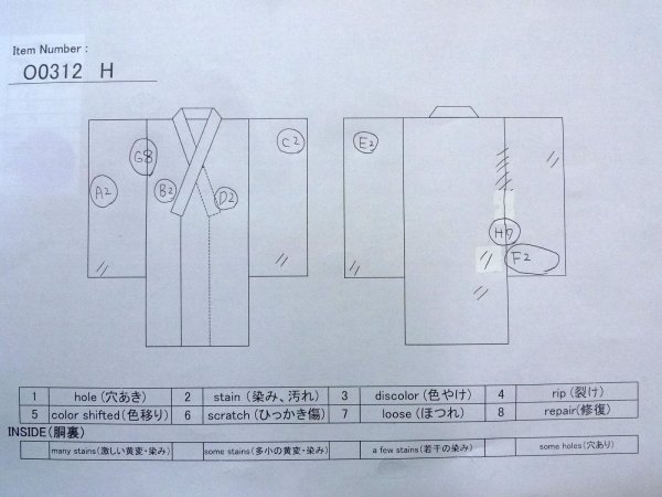 Photo13: O0312H Vintage Japanese kimono  Light Pink KOMON dyed for women / Silk. UME plum bloom A bladk collaar is attached.  (Grade D) (13)