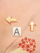 Photo14: O0312H Vintage Japanese kimono  Light Pink KOMON dyed for women / Silk. UME plum bloom A bladk collaar is attached.  (Grade D) (14)