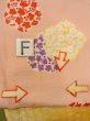 Photo19: O0312H Vintage Japanese kimono  Light Pink KOMON dyed for women / Silk. UME plum bloom A bladk collaar is attached.  (Grade D) (19)