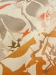 Photo7: O0312I Vintage Japanese kimono  Light Off White KOMON dyed for women / Silk. Leaf,   (Grade B) (7)