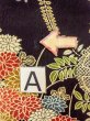 Photo14: O0312K Used Japanese kimono   Black HITOE unlined for women / Synthetic. Flower,   (Grade B) (14)