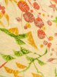 Photo10: O0312L Vintage Japanese kimono Pale Light Yellow KOMON dyed for women / Silk. UME plum bloom,   (Grade B) (10)