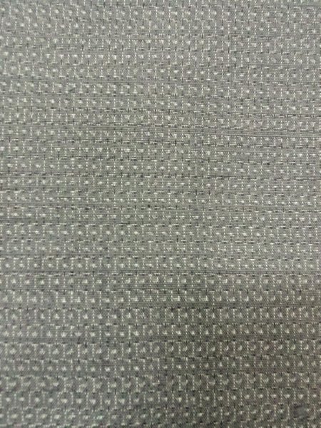 Photo12: O0312N Used Japanese kimono  Pale Gray YUUKI-TSUMUGI for men / Silk. Tortoise-shell pattern(Hexagonal pattern) 100 Tortoise-shell pattern(Hexagonal pattern)  (Grade B) (12)