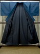 Photo2: Mint O0312O Used Japanese kimono  Dark Navy Blue Men's Kimono for men / Silk.    (Grade A) (2)