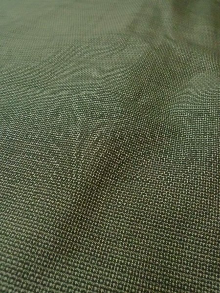 Photo6: O0312Q Used Japanese kimono   Gray OSHIMA-TSUMUGI for men / Silk. Tortoise-shell pattern(Hexagonal pattern) 120 Tortoise-shell pattern(Hexagonal pattern)  (Grade B) (6)