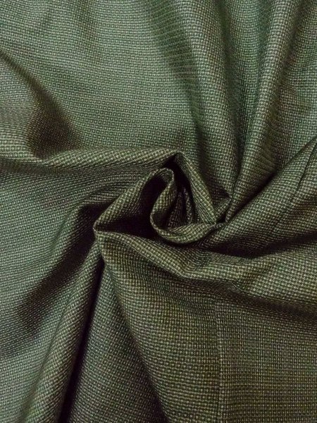 Photo10: O0312Q Used Japanese kimono   Gray OSHIMA-TSUMUGI for men / Silk. Tortoise-shell pattern(Hexagonal pattern) 120 Tortoise-shell pattern(Hexagonal pattern)  (Grade B) (10)