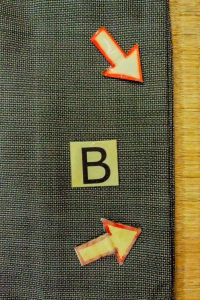 Photo18: O0312R Used Japanese kimono   Gray OSHIMA-TSUMUGI for men / Silk. Tortoise-shell pattern(Hexagonal pattern) 120 Tortoise-shell pattern(Hexagonal pattern)  (Grade B) (18)