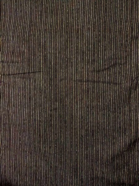 Photo11: Mint O0312T Used Japanese kimono   Black OSHIMA-TSUMUGI for men / Silk. Stripes   (Grade A) (11)