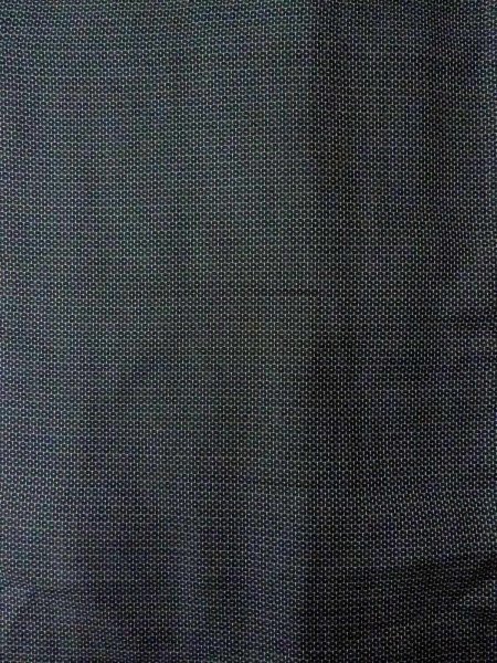 Photo4: O0312U Used Japanese kimono  Dark Indigo Blue Men's Kimono for men / Silk. Tortoise-shell pattern(Hexagonal pattern)   (Grade B) (4)
