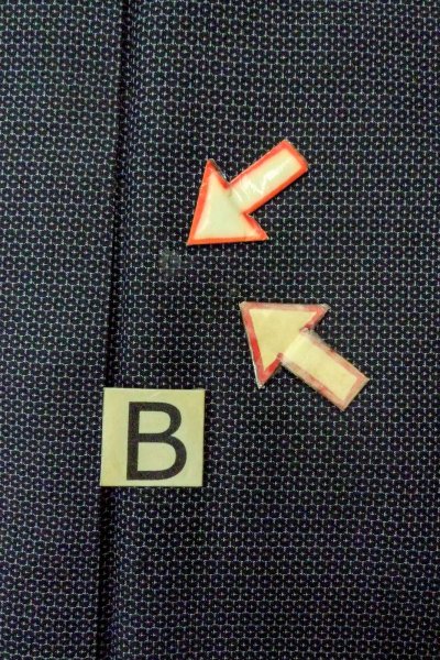 Photo15: O0312U Used Japanese kimono  Dark Indigo Blue Men's Kimono for men / Silk. Tortoise-shell pattern(Hexagonal pattern)   (Grade B) (15)