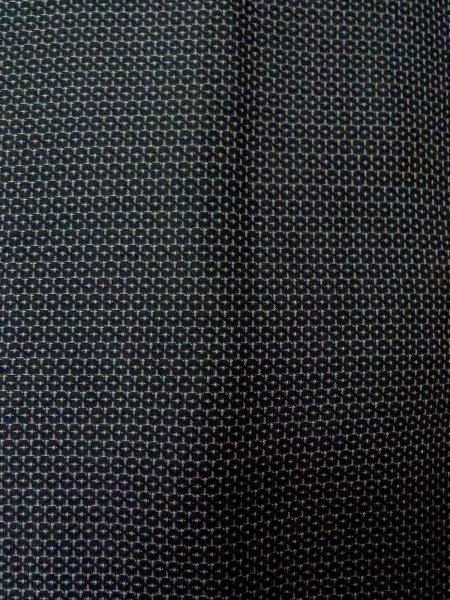 Photo15: O0312V Used Japanese kimono  Dark Indigo Blue Men's Haori for men / Silk. Tortoise-shell pattern(Hexagonal pattern)   (Grade C) (15)