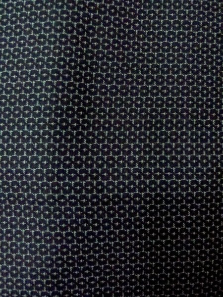 Photo16: O0312V Used Japanese kimono  Dark Indigo Blue Men's Haori for men / Silk. Tortoise-shell pattern(Hexagonal pattern)   (Grade C) (16)