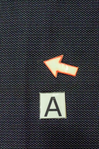 Photo23: O0312V Used Japanese kimono  Dark Indigo Blue Men's Haori for men / Silk. Tortoise-shell pattern(Hexagonal pattern)   (Grade C) (23)