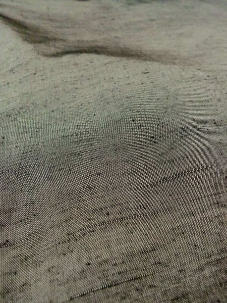 Photo8: Mint O0312W Used Japanese kimono  Light Gray YUUKI-TSUMUGI for men / Silk.    (Grade A) (8)