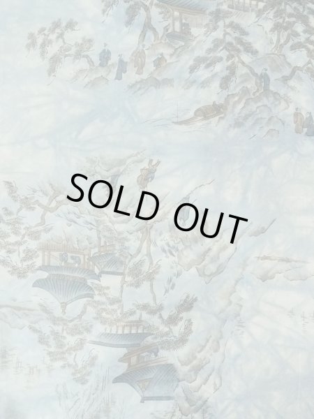 Photo5: Mint O0312X Used Japanese kimono  Light Gray YUUKI-TSUMUGI for men / Silk.    (Grade A) (5)