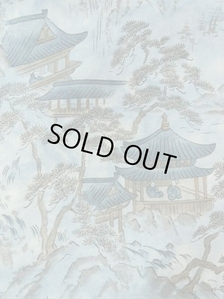 Photo8: Mint O0312X Used Japanese kimono  Light Gray YUUKI-TSUMUGI for men / Silk.    (Grade A) (8)