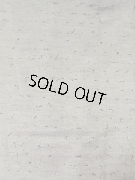 Photo14: Mint O0312X Used Japanese kimono  Light Gray YUUKI-TSUMUGI for men / Silk.    (Grade A) (14)