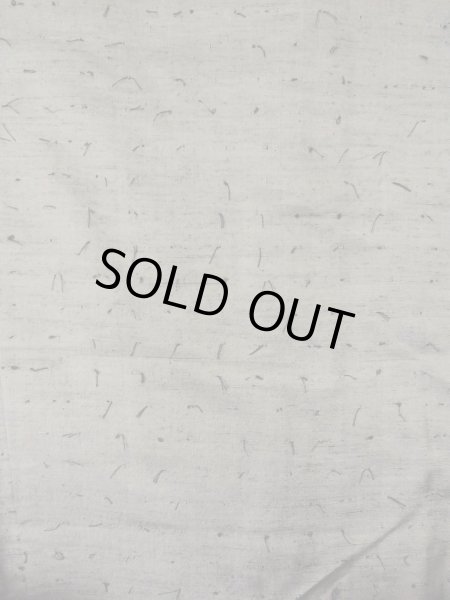 Photo15: Mint O0312X Used Japanese kimono  Light Gray YUUKI-TSUMUGI for men / Silk.    (Grade A) (15)