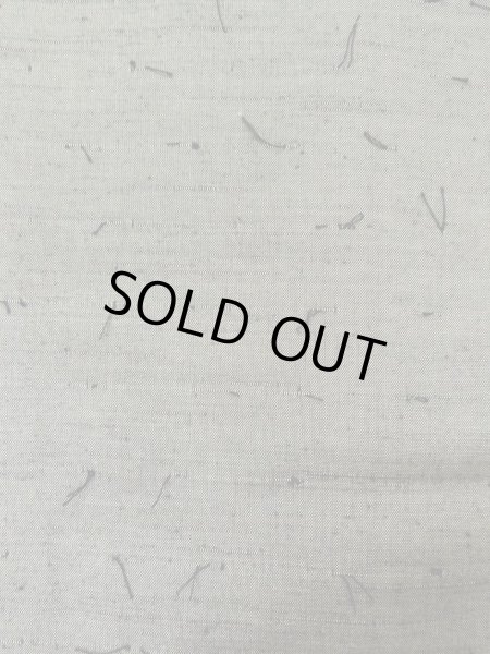 Photo16: Mint O0312X Used Japanese kimono  Light Gray YUUKI-TSUMUGI for men / Silk.    (Grade A) (16)